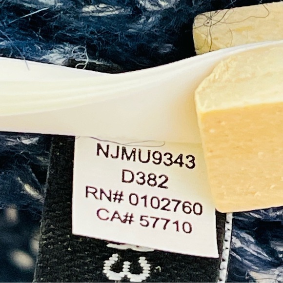 Kate Spade chunky cable knit sweater turtleneck bobble knit blue women's size S - Picture 4 of 9